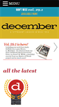 Mobile Screenshot of decembermag.org