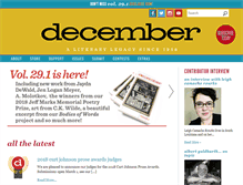 Tablet Screenshot of decembermag.org
